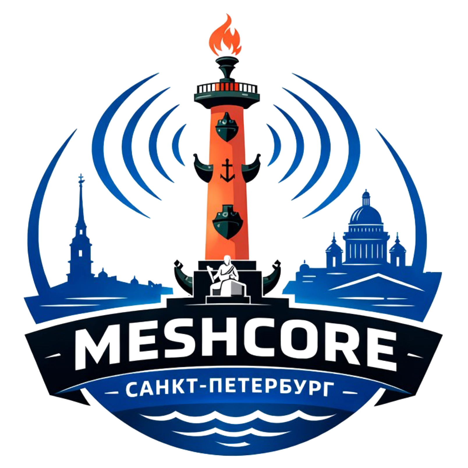 Логотип MeshCore Санкт-Петербург Логотип MeshCore Санкт-Петербург